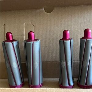 Dyson Hair Styling Attachments - Gray and Pink